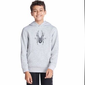 NWT Spyder Youth Pullover Hoodie with Kangaroo pocket GRAY - size XS (5/6)
